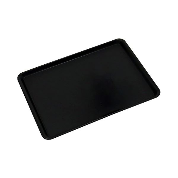 （まとめ） 蝶プラ工業プルアップトレー #3525（約360x250x17mm） ブラック 1枚 [x5セット]