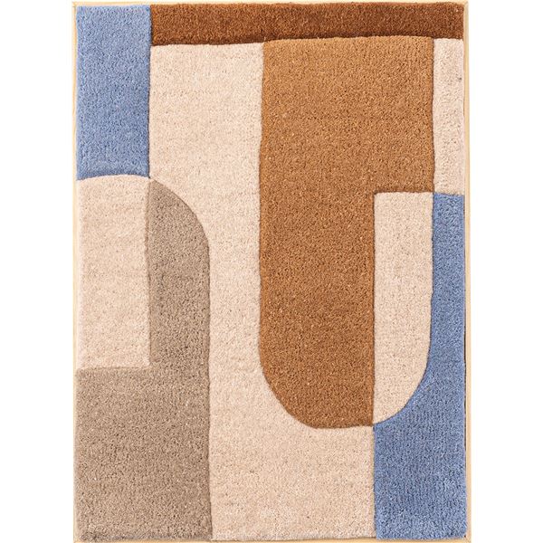 ウォールアート 約 幅52×奥行4×高さ72cm イエロー アートパネル インテリア ディスプレイ