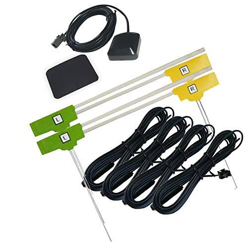 NMZK-W67D 対応 GPSアンテナ + 地デジ/フルセグ フィルム アンテナ VR1 タイプ 4本 セット