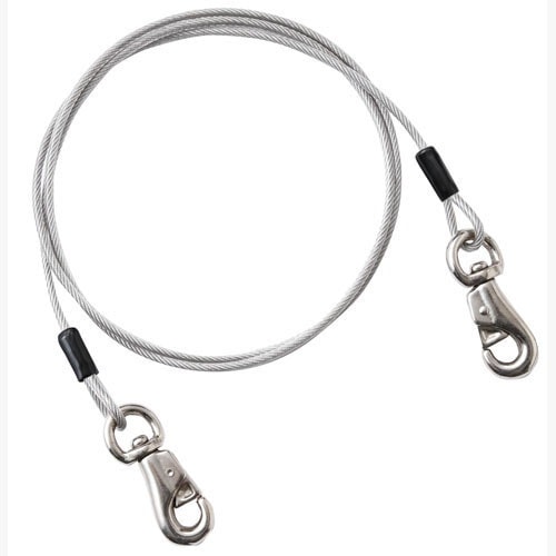 ストロングワイヤーDX 200ｃm 係留用ケーブル 鎖 ステンレス 超大型犬 45kg からみにくく