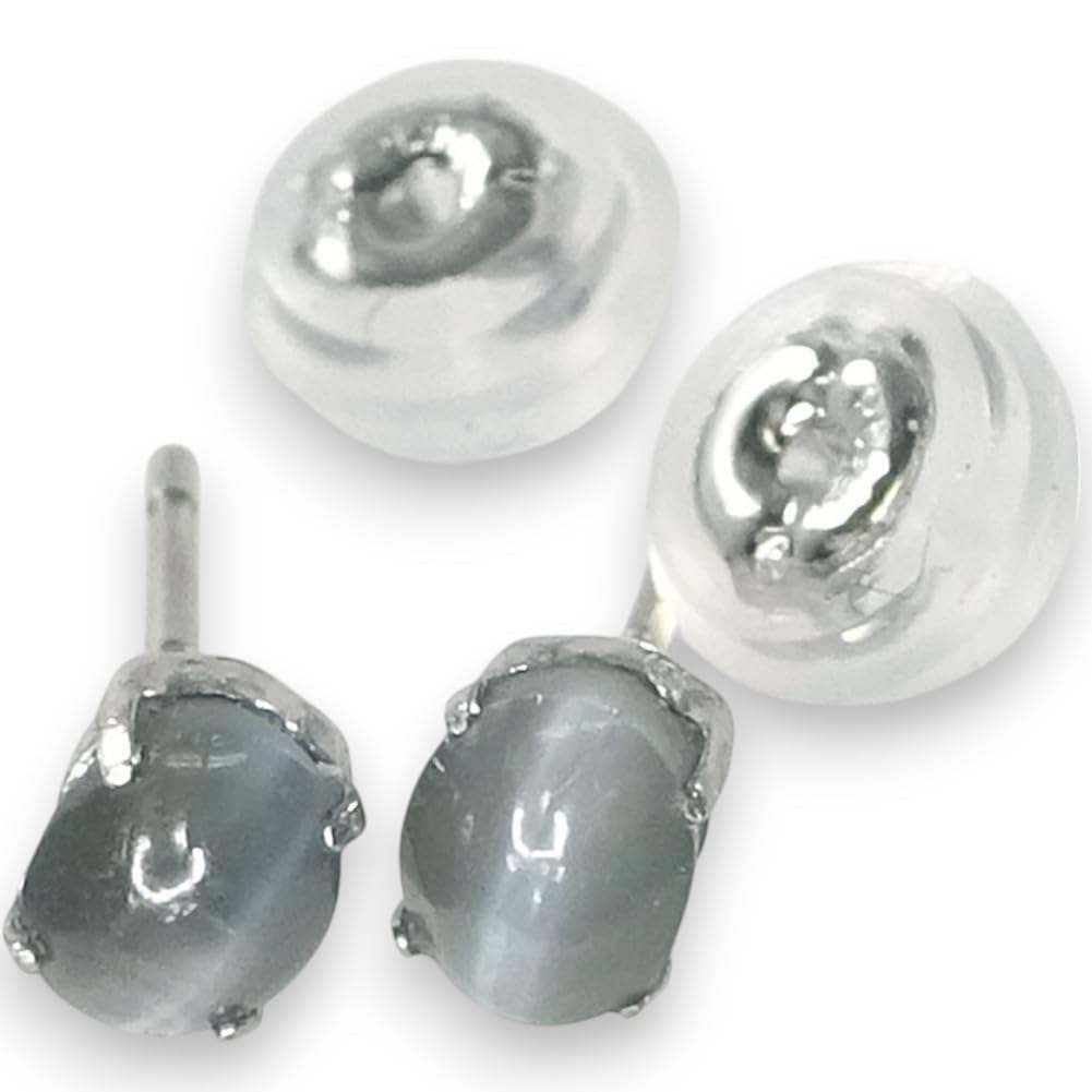 プラチナアレキキャッツピアス プチスタッド セカンドピアスにも！