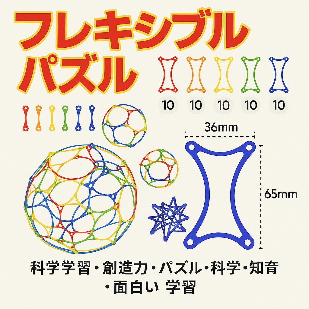 フレキシブルパズル（60ピース）科学学習 創意力 パズル科学 教区 興味 面白味 学習 子供 30,000,000円