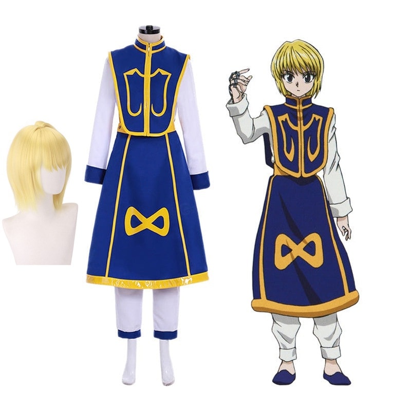 ユニセックス日本の漫画のコスプレ衣装,クラピカ,ヒソカ,ベスト,パンツ,スカート,かつら,ハロウィーンの衣装,大人