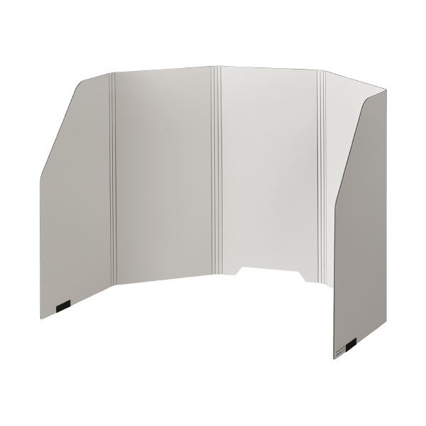 (まとめ) キングジム パーソナルパーティション ライトグレー W1092×H450×D3mm 8020ライ (×5セット)