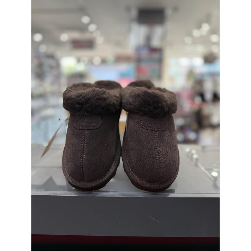 [驪州店] 女性用 エレノア ファー ミュール K2714004RD-W Chocolate チョコブラウン