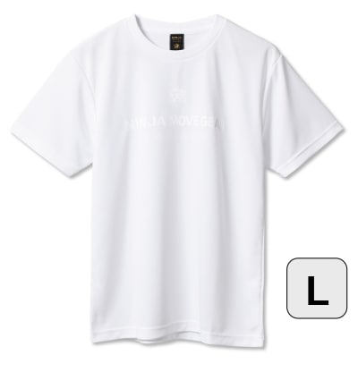 パワーアップ シャツ(白・L) リライブシャツ＋アルファの身体能力向上Tシャツ レディース・メンズ兼用