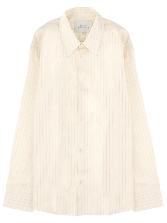 STUDIO NICHOLSON Men Long Tops VIEWSNM 1126 AMBERSTRIPE IVORY