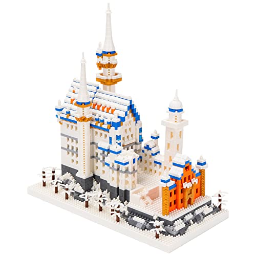 マイクロブロック 白鳥の城 ブロックセット 建物 おもちゃ ノイシュヴァンシュタイン城 Neuschwanstein Castle 組立て 子供 大人 祝い 新年 ギフト 誕生日 クリスマス プレゼン