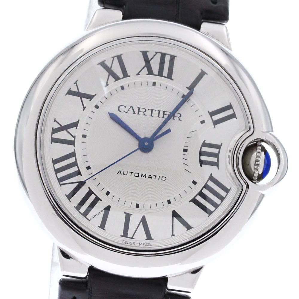 カルティエ CARTIER W69017Z4 バロンブルー 36ｍｍ 自動巻き ボーイズ 良品 保証書付き_845635【中古】