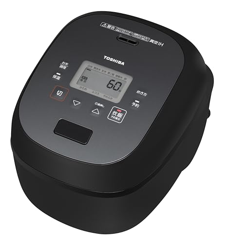 TOSHIBA(東芝) 炊飯器 炎匠炊き 5.5合 RC-10RWA(K) グランブラック 真空IH