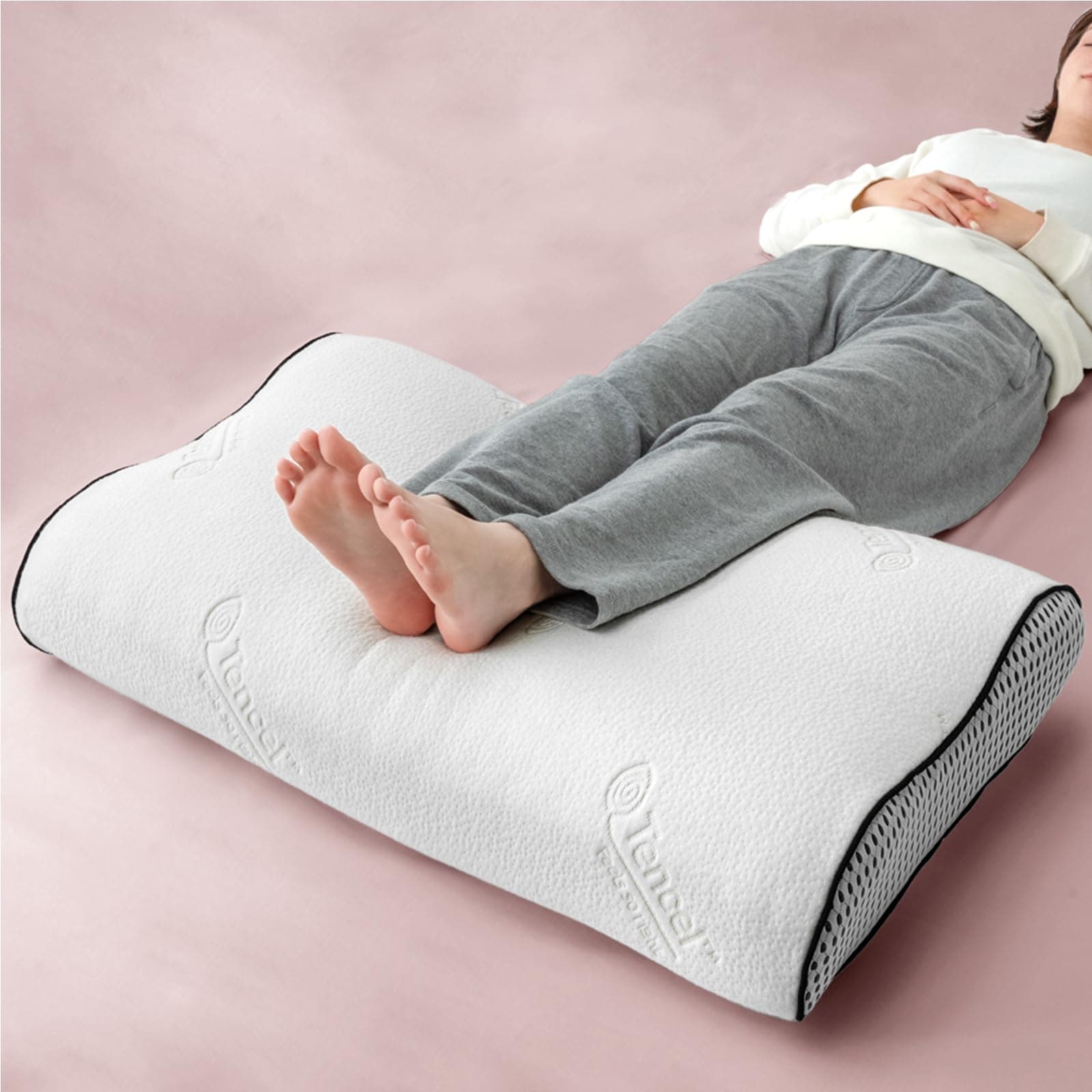 【寝落ち姫の枕(R)】足枕 高さ調整シート 洗える ポケットコイル 母の日 プレゼント カバー 防ダニ 抗菌 防臭 快眠 安眠 17810134(96126)