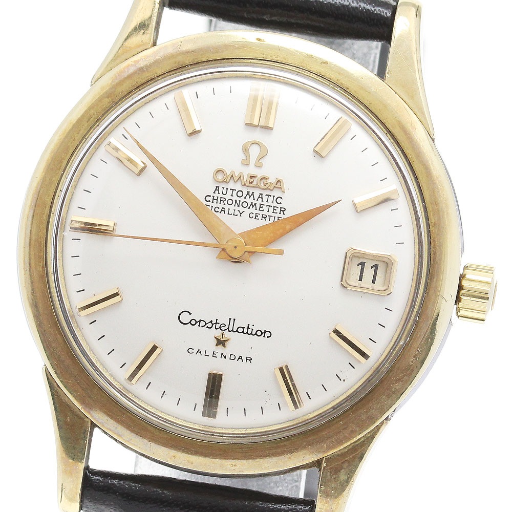 オメガ OMEGA リダンダイヤル cal.504 デイト 自動巻き メンズ _845552【中古】