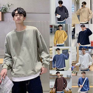 （3枚購入+1枚 5枚+2枚）韓国 ファッション メンズ 長袖 シャツ 暖かい 重ね着風