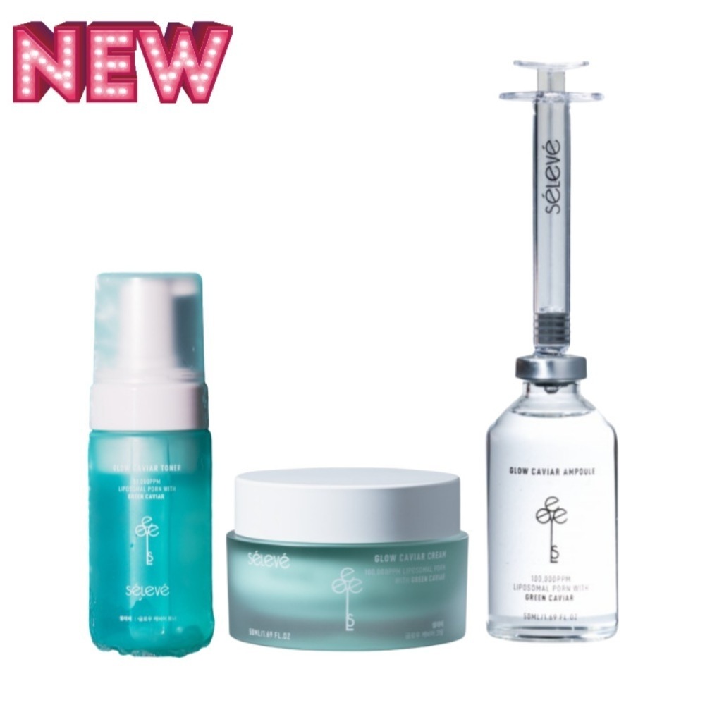 【NEW/3点セット】 グローキャビアPDRNアンプル 50ml + グローキャビア PDRN クリーム 50ml + グローキャビア PDRN バブルトナー 100ml