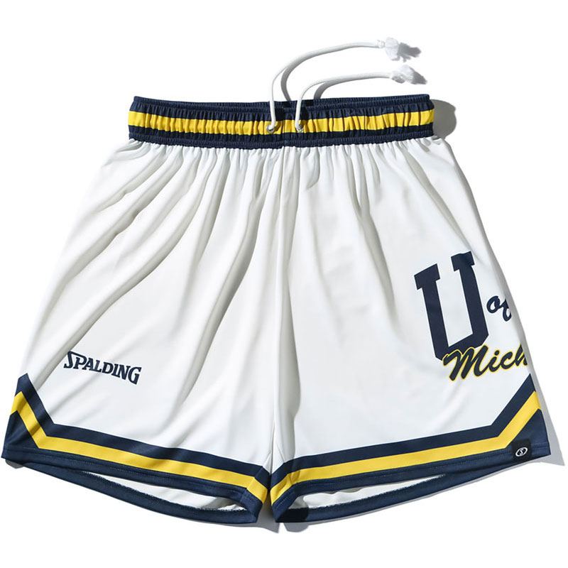 ジャージーショーツ ミシガン UオブM ロゴ サイド バスケットボール プラクティスパンツ (smp25145m-2000)