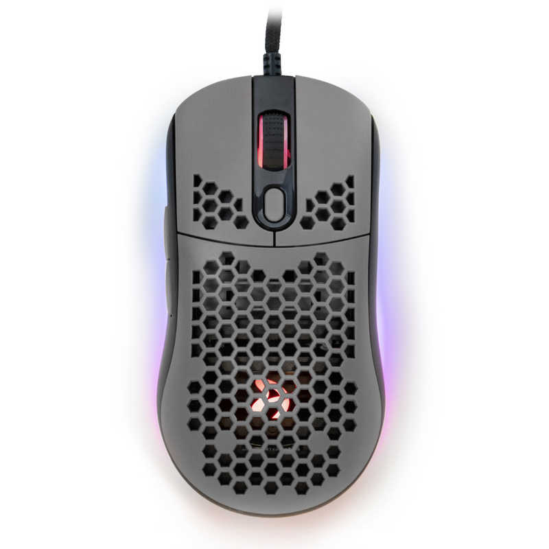 AROZZI　ゲーミングマウス 有線/ 7ボタン/ グレー　BCAZ-FAVO-BKGY