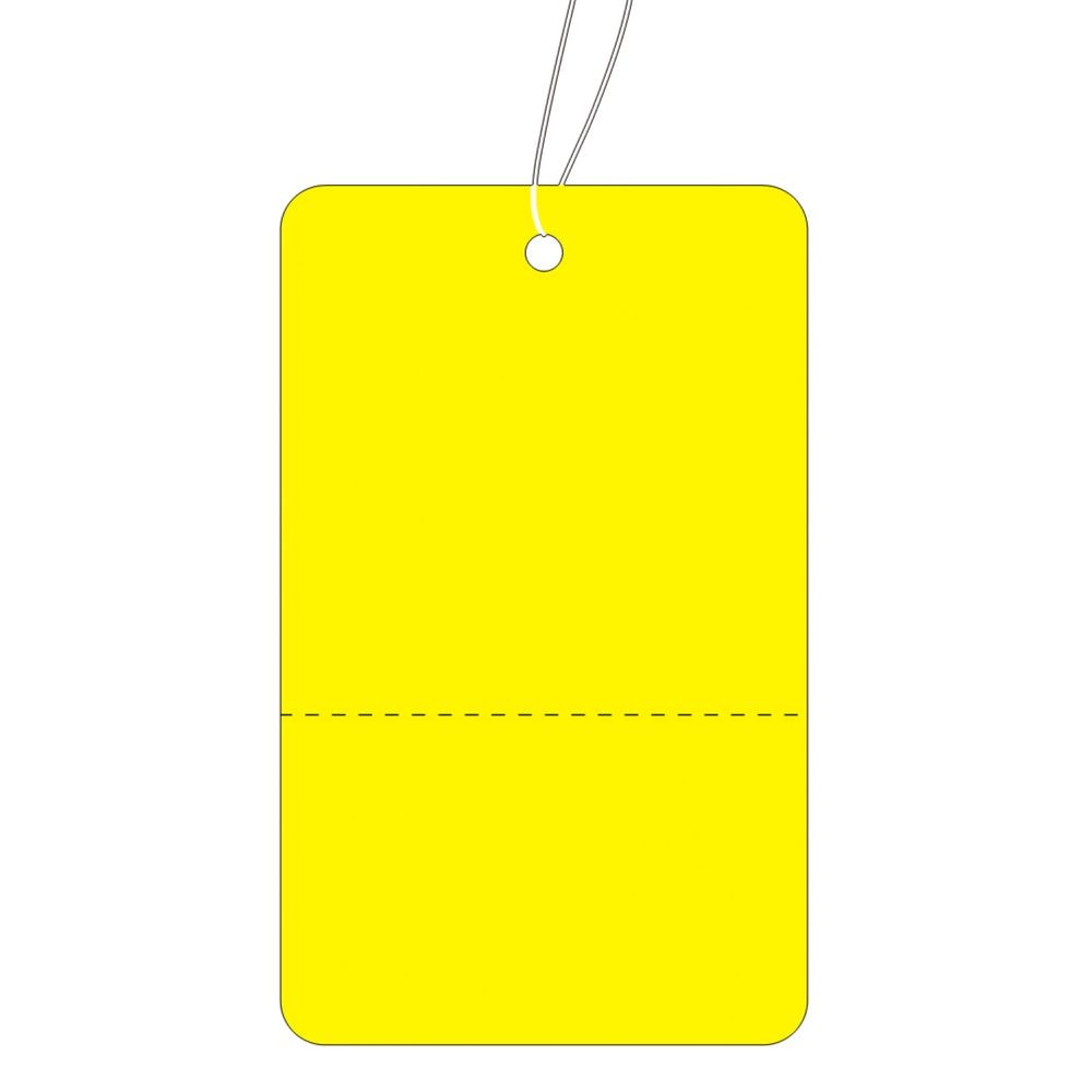 （まとめ買い）ササガワ 糸付き提札（値札） 大 黄地 ミシン目入 縦57mmx横35mm 500枚入 18-142 [x3] 6,952円
