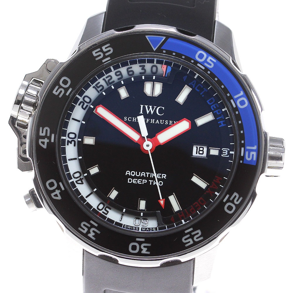 IWC IWC SCHAFFHAUSEN IW354702 アクアタイマー ディープツー デイト 自動巻き メンズ 美品 _826593【中古】