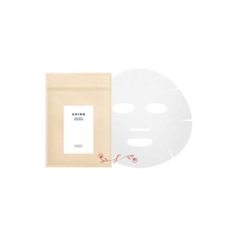 shi ro　ラワンぶきフェイスマスク 14枚入り（195mL）／フェイスマスク 正規品 肌が敏感な時こそやさしさ処方の保湿ケア 日本製 肌荒れ対策 集中保湿