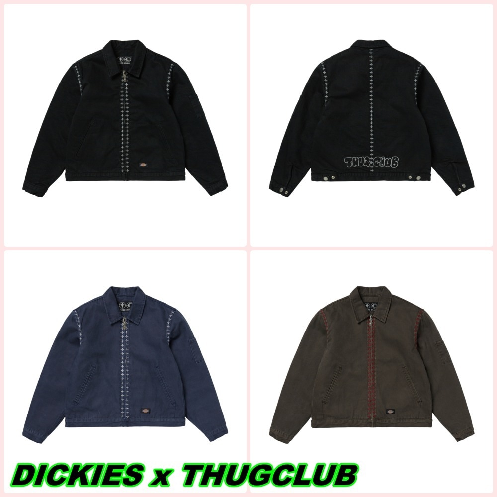 【DICKIES x THUGCLUB】Cross stitch Eisenhower jacket