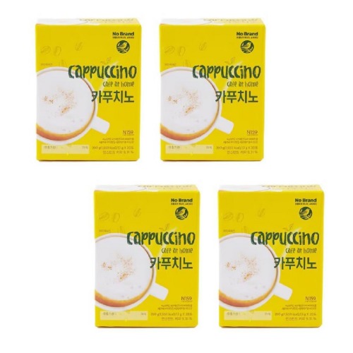 ノーブランドカプチーノ13g x 30口x 4ボックススクールオフィスタンビールームコーヒーティータイムデザートドリンクキャンプ