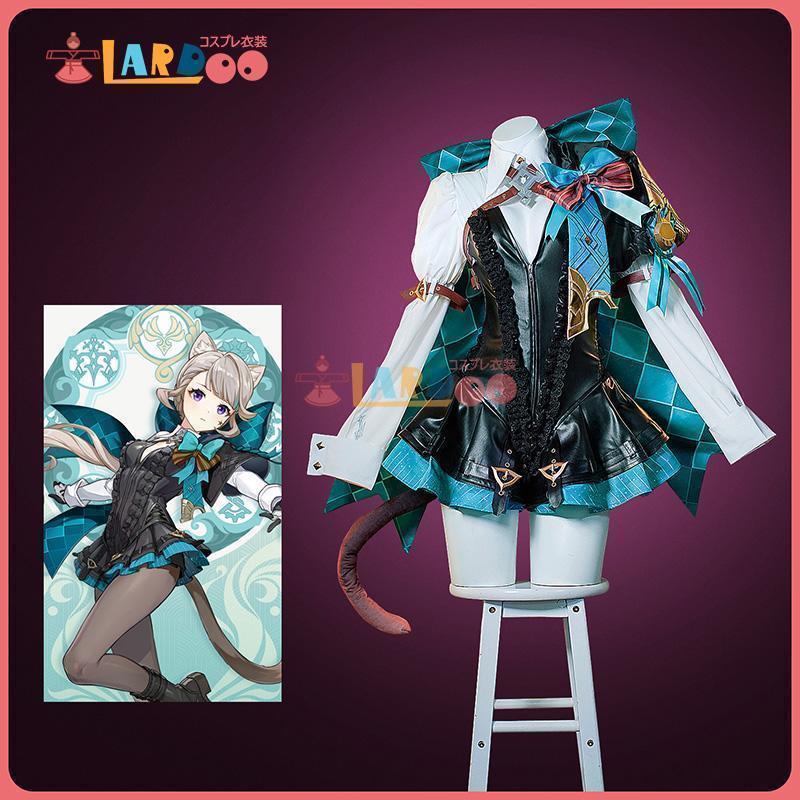 【豪華版】原神 Genshin フォンテーヌ リネット-Lynette コスプレ衣装 コスチューム cosplay