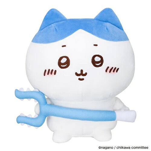 バンダイ【ぬいぐるみ】ちいかわ おへんじするよッ 超いっぱいッ おしゃべりハチワレ H-4549660982364【単四電池3本（別売）】