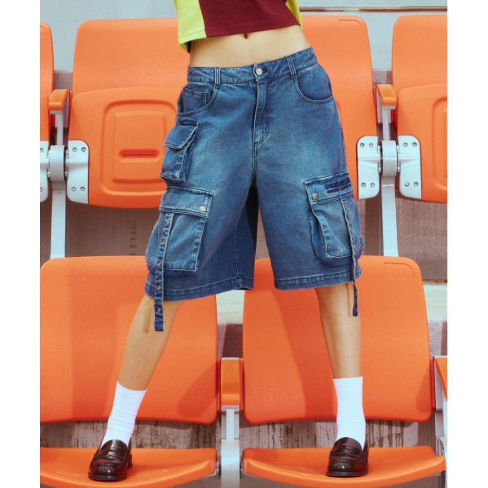 PRENDA DENIM CAGO SHORTS INDIGO DENIM PRTFSUDS01WD1