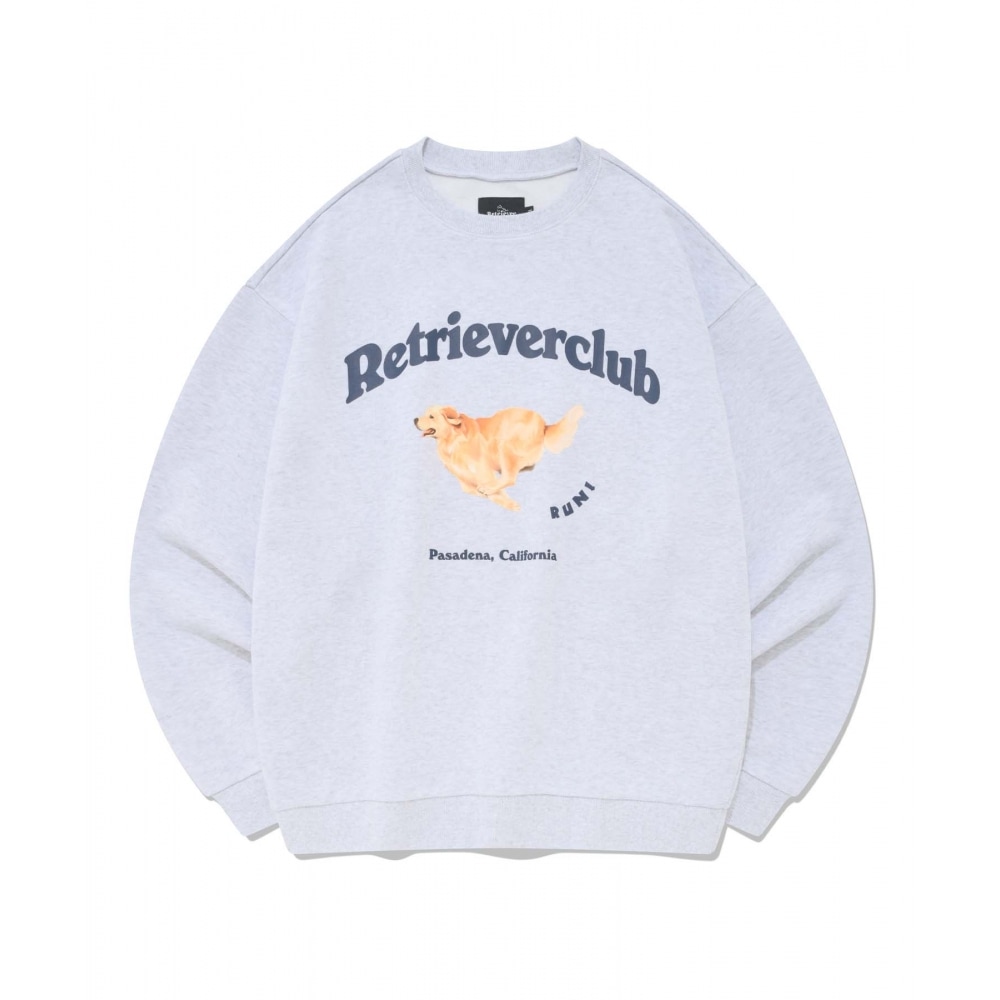 レトリーバークラブランニングレトリーバークルーネック [メランジグレー]