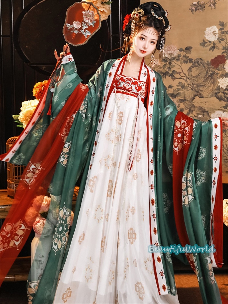 中華服 唐装漢服 漢服ドレス　コスプレ チャイナドレス中国古代衣装 漢服仙女 漢服 チャイナ服 ワンピース コスプレ 中国古代衣装 女性 ロングドレス 刺繍 ス 7,941円