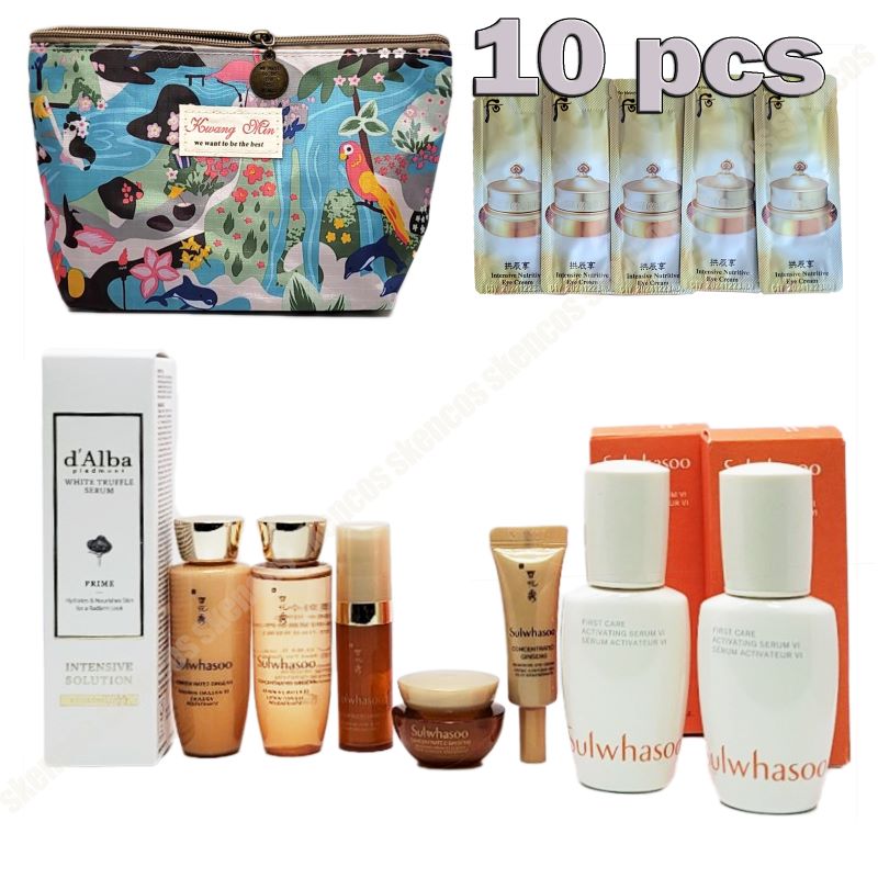 滋陰生(ジャウムセン)5種キット/旅行用企画セット/パウチ+潤燥(ユンジョ)エッセンス 15mlx 2EA +ダルバ/シーズン4/スプレーミストセラム 50ml