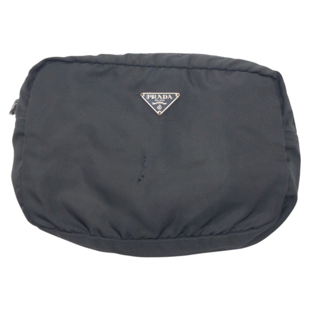 テスート 三角ロゴ ブラック 黒 ナイロン ポーチ メイクポーチ 男女兼用 レディース 504928