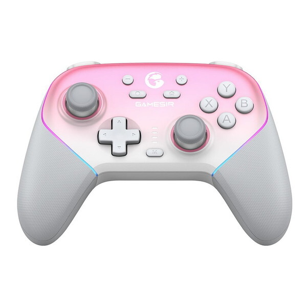 GameSir Super Nova Pink マルチプラットフォーム無線&有線接続 スイッチ/iOS/アンドロイド/Windows PC対応ゲーミングコントローラー RGBライト搭載充電台付き