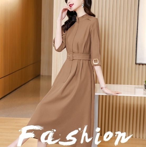 ワンピース 袖あり 長袖 襟付き スタンドカラー デザイン 美ライン ニュアンス ファスナー ミリタリー カラバリ かわいい 大人可愛い きれいめ シンプル カジュアル 大人 上品 おしゃれ お洒落 7,473円