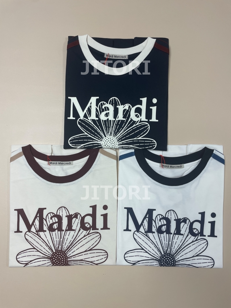 Mardi フラワー Tシャツ 2枚セット mardi mercredi Tシャツ フラワー 2点セット - メルカリ