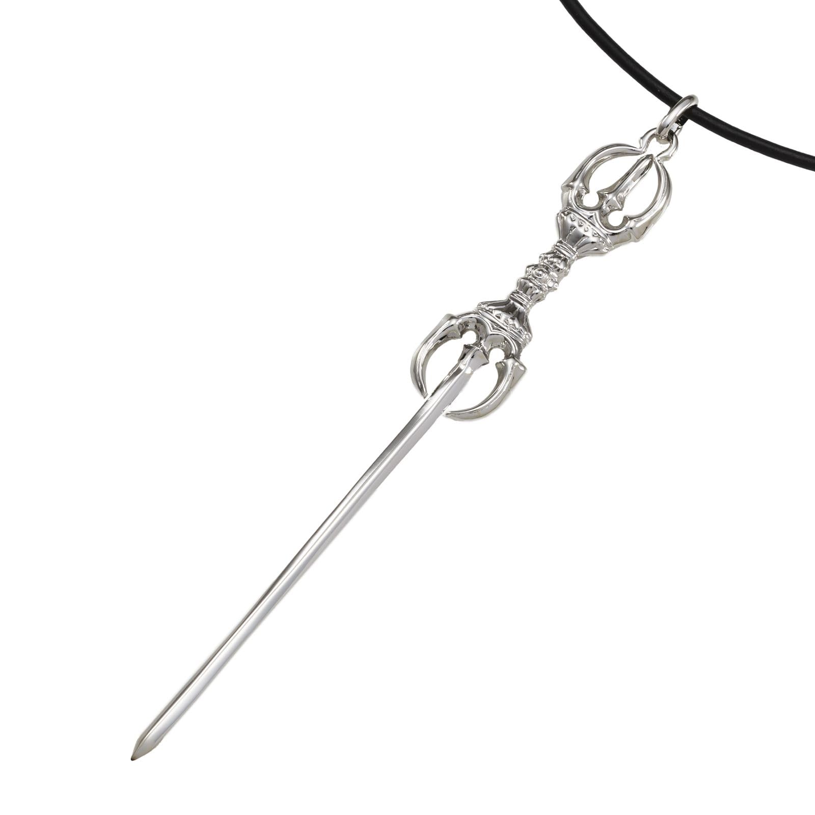 埒孝美作「密教霊力ペンダント」 純銀製 開運祈願済 身につけるスピリチュアル護身 降魔剣 三鈷剣 宝剣 法剣 三鈷柄剣