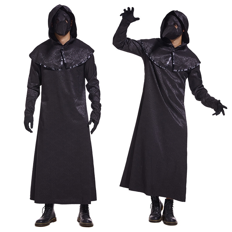 ハロウィン中世黒死病疫病男性のくちばしマスク医師役舞台出演コスプレ衣装 5,188円