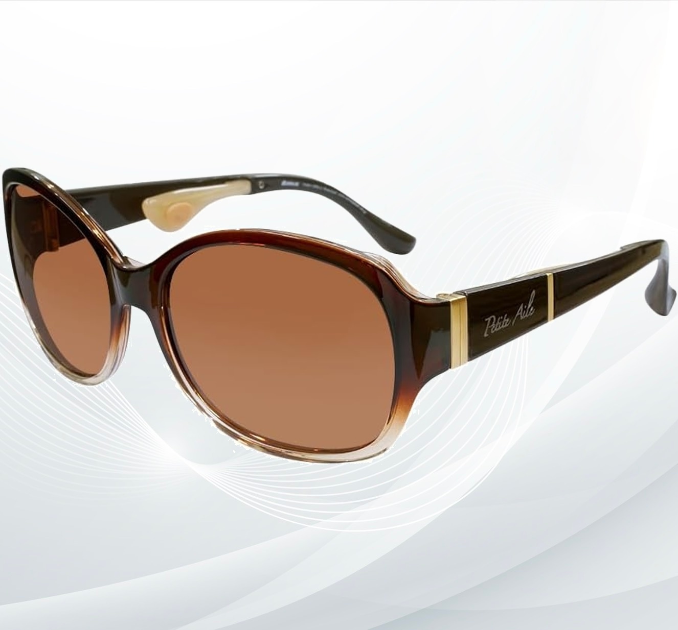 iZONE NEW YORK プティエル 鼻に跡がつかない P4801 レディース 偏光サングラス UVカット99.9% 軽量 ノーズパッドなし 化粧崩れしない 車 運転 ドライブ アウトドア