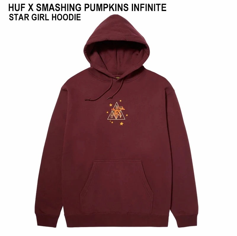 INFINITE STAR GIRL P/O HOODIE PF00657 スマッシングパンプキンズ コラボ ボルドー メンズ ストリート スケボー スケート 13,320円