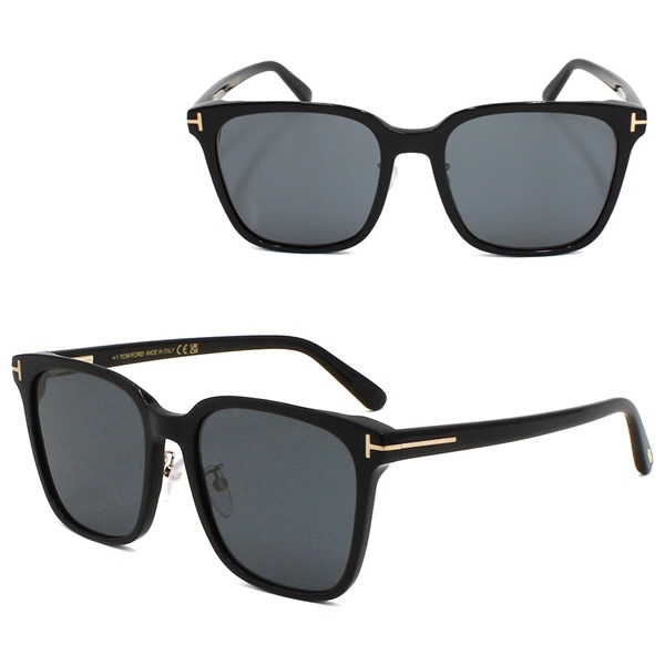 サングラス FT0891-K/S 01A 55 サングラス EYEWEAR アジアンフィット メンズ レディース ユニセックス ブラック グレー