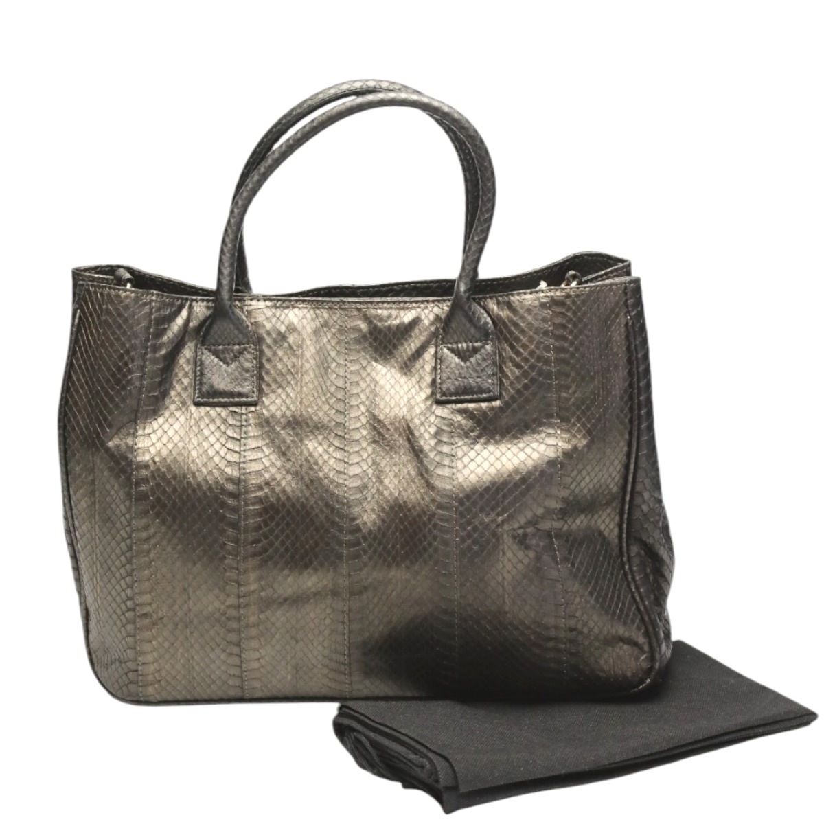 スネーク14676A 2way ショルダー A4トートバッグ ガンブラック