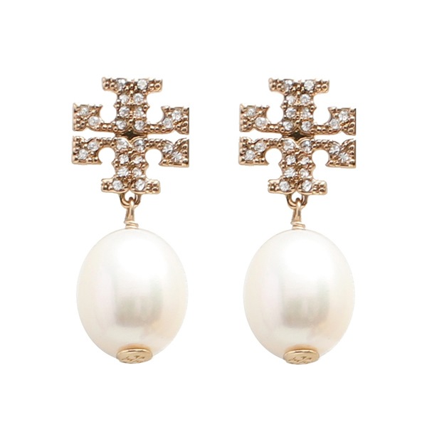 ピアス 60525-137 KIRA PAVE PEARL DROP EARRING ゴールド