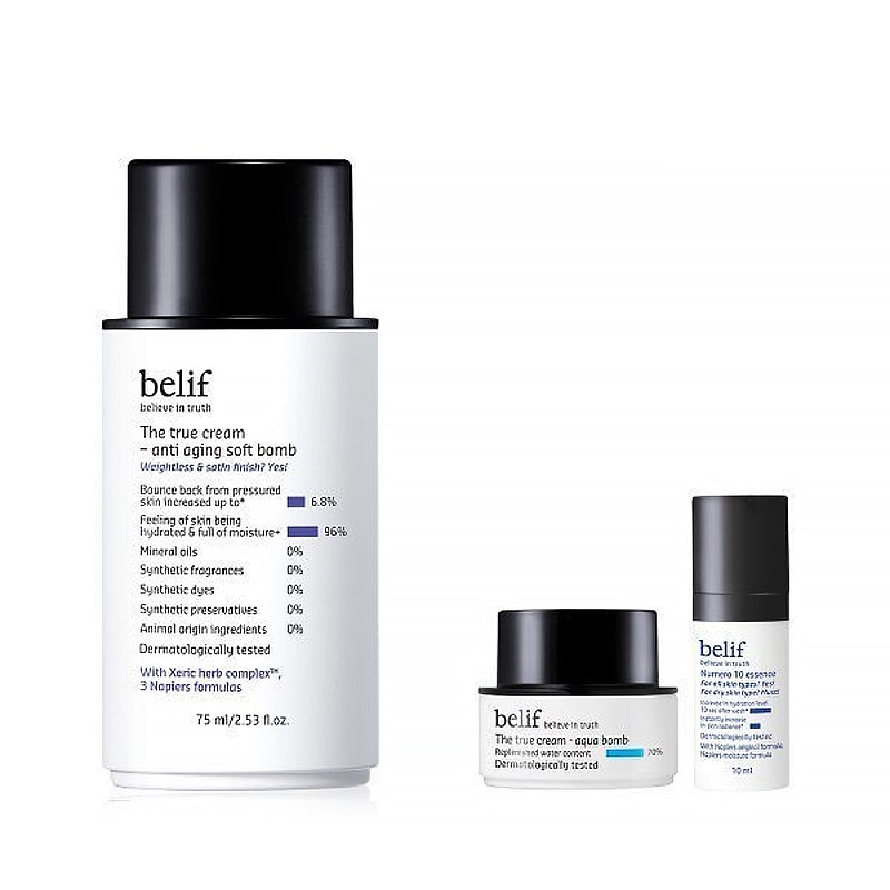 ザトゥルークリーム アンチエージングソフトバーム 75ml +ザ トゥルー クリーム アクア ボム 10ml+ニュメロ10 エッセンス 10ml