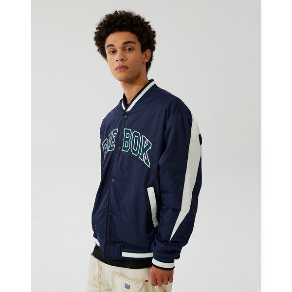 リバーシブル軽量バーシティジャケット - ネイビー REJU3FP53N3 10,507円