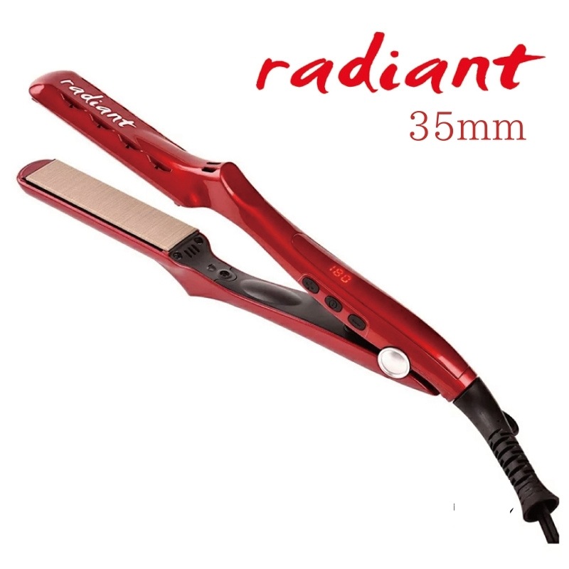 シルクプロアイロン ラディアント radiant 35ｍｍ レッド アイロン ストレートアイロン ヘアアイロン くせ毛 うねり まっすぐ プロ仕様