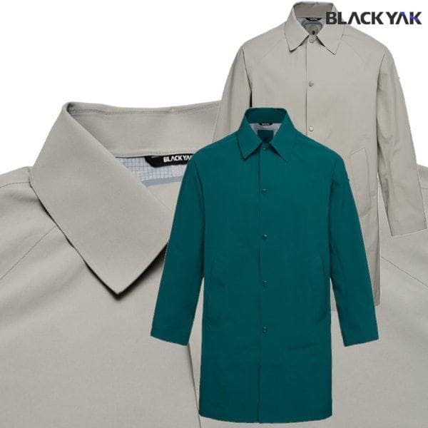 25F/W 男性用/女性用 共用 トレッキング/日常 カラネック コート型 トラベル ロング レインジャケット 1BYJKFU901