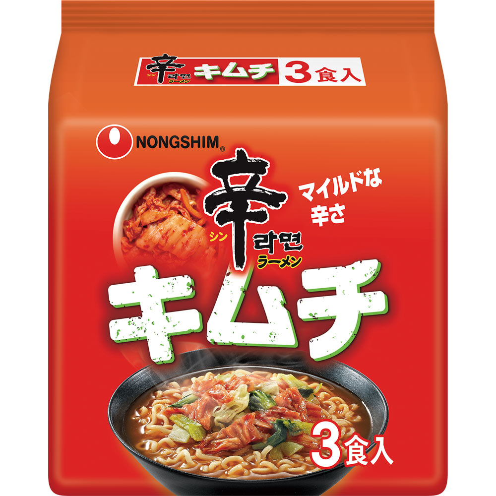 【送料無料】農心 辛ラーメン キムチ 袋麺 (3食入)24個