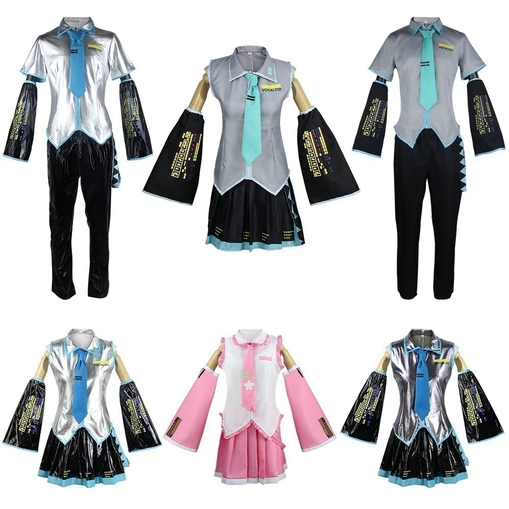 初音ミクメイド服コスプレ服ミク公式服二次元コスプレ衣装セット