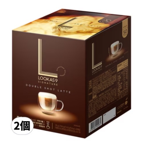 韓国のコーヒーBESTシグネチャーダブルショットラテ14.9g50個入り2個 / ダブルショットラテ インスタントコーヒー シグニチャーラテ ルーカスナインコーヒ