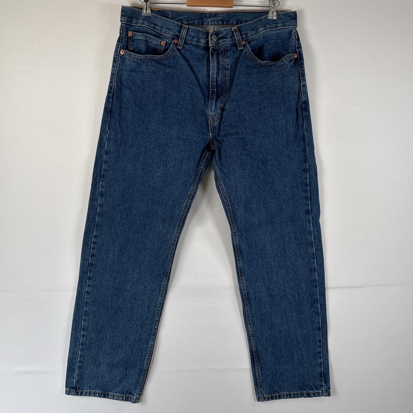 古着 デニムパンツ 505 ブルーデニム ジーンズ ジーパン ストレート 大きいサイズ w36 L32 インディゴブルー メンズ